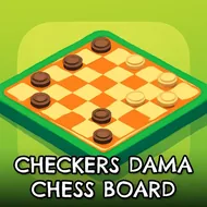 Checkers Dama Chess Board - Board Classics game